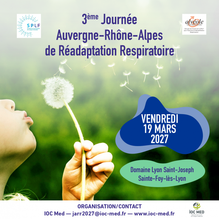 3ème Journée Auvergne-Rhône-Alpes de Réadaptation Respiratoire